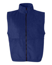 Load image into Gallery viewer, Fleece Full-Zip Vest-AMS Manufacturing and Printing