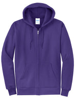 Load image into Gallery viewer, Port & Company® Core Fleece Full-Zip Hooded Sweatshirt-AMS Manufacturing and Printing