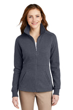Load image into Gallery viewer, Port Authority® Ladies Slub Fleece Full-Zip Jacket-AMS Manufacturing and Printing