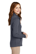 Load image into Gallery viewer, Port Authority® Ladies Slub Fleece Full-Zip Jacket-AMS Manufacturing and Printing