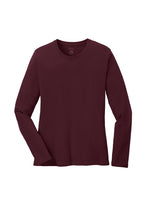 Load image into Gallery viewer, Port & Company® Ladies Long Sleeve Core Cotton Tee-AMS Manufacturing and Printing