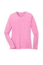 Load image into Gallery viewer, Port & Company® Ladies Long Sleeve Core Cotton Tee-AMS Manufacturing and Printing