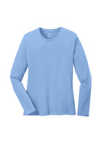 Load image into Gallery viewer, Port & Company® Ladies Long Sleeve Core Cotton Tee-AMS Manufacturing and Printing