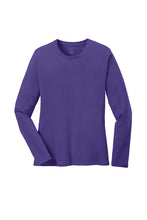 Load image into Gallery viewer, Port & Company® Ladies Long Sleeve Core Cotton Tee-AMS Manufacturing and Printing