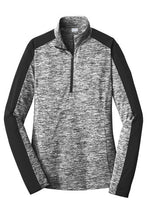 Load image into Gallery viewer, Sport-Tek Ladies PosiCharge Electric Heather Colorblock 1/4-Zip Pullover-AMS Manufacturing and Printing