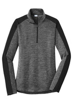 Load image into Gallery viewer, Sport-Tek Ladies PosiCharge Electric Heather Colorblock 1/4-Zip Pullover-AMS Manufacturing and Printing