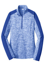 Load image into Gallery viewer, Sport-Tek Ladies PosiCharge Electric Heather Colorblock 1/4-Zip Pullover-AMS Manufacturing and Printing