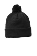 Load image into Gallery viewer, Sport-Tek Solid Pom Pom Beanie-AMS Manufacturing and Printing