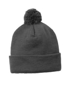 Load image into Gallery viewer, Sport-Tek Solid Pom Pom Beanie-AMS Manufacturing and Printing