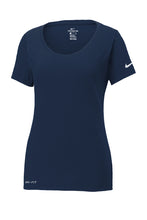 Load image into Gallery viewer, Nike Ladies Dri-FIT Cotton/Poly Scoop Neck Tee-AMS Manufacturing and Printing
