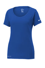 Load image into Gallery viewer, Nike Ladies Dri-FIT Cotton/Poly Scoop Neck Tee-AMS Manufacturing and Printing