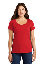 Load image into Gallery viewer, Nike Ladies Dri-FIT Cotton/Poly Scoop Neck Tee-AMS Manufacturing and Printing