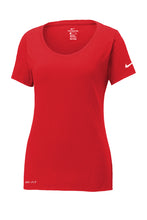 Load image into Gallery viewer, Nike Ladies Dri-FIT Cotton/Poly Scoop Neck Tee-AMS Manufacturing and Printing