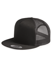 Load image into Gallery viewer, Unisex Flat Bill Trucker Cap - AMS Manufacturing and Printing