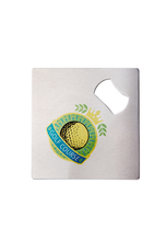 Load image into Gallery viewer, Stainless Steel 3.5" X 3.5" Square Bottle Opener - AMS Manufacturing and Printing