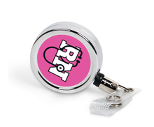 Load image into Gallery viewer, Silver Metal Badge Reel With Insert - AMS Manufacturing and Printing