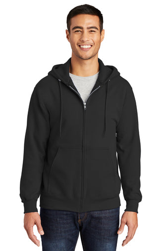 Port & Company - Essential Fleece Full-Zip Hooded Sweatshirt-AMS Manufacturing and Printing