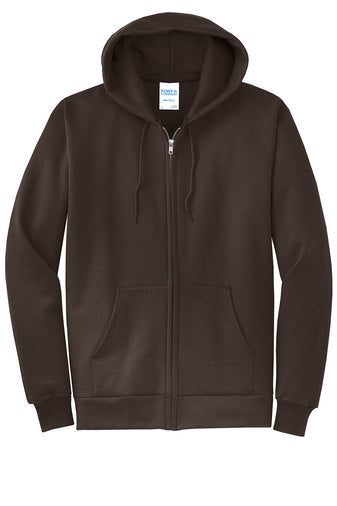 Port & Company® Core Fleece Full-Zip Hooded Sweatshirt-AMS Manufacturing and Printing