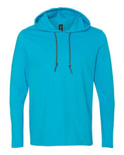 Load image into Gallery viewer, Lightweight Hooded Long Sleeve T-Shirt-AMS Manufacturing and Printing
