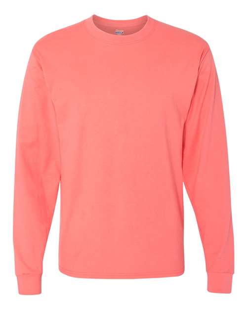 Hanes - Beefy-T® Long Sleeve T-Shirt-AMS Manufacturing and Printing