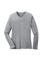 Load image into Gallery viewer, Port &amp; Company® Ladies Long Sleeve Core Cotton Tee-AMS Manufacturing and Printing
