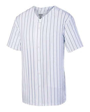 Load image into Gallery viewer, Augusta Sportswear - Pinstripe Full Button Baseball Jersey-AMS Manufacturing and Printing
