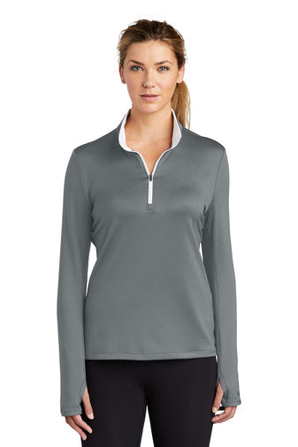 Nike Ladies Dri-FIT Stretch 1/2-Zip Cover-Up-AMS Manufacturing and Printing