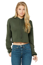 Load image into Gallery viewer, Women&#39;s Cropped Fleece Hoodie-AMS Manufacturing and Printing
