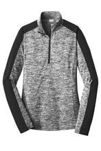 Load image into Gallery viewer, Sport-Tek Ladies PosiCharge Electric Heather Colorblock 1/4-Zip Pullover-AMS Manufacturing and Printing
