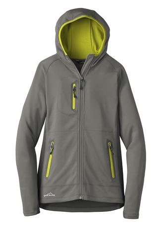 Eddie Bauer ® Ladies Sport Hooded Full-Zip Fleece Jacket-AMS Manufacturing and Printing
