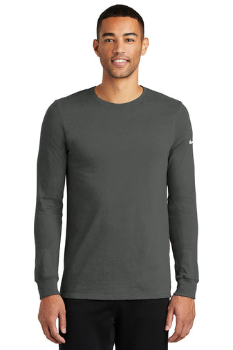 Nike Dri-FIT Cotton/Poly Long Sleeve Tee - Ultra Premium Activewear-AMS Manufacturing and Printing