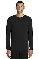 Nike Dri-FIT Cotton/Poly Long Sleeve Tee - Ultra Premium Activewear-AMS Manufacturing and Printing