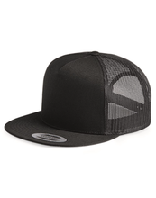 Load image into Gallery viewer, Unisex Flat Bill Trucker Cap - AMS Manufacturing and Printing
