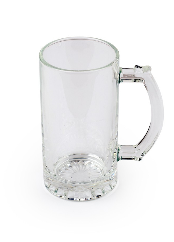 16oz Glass Beer Mug - AMS Manufacturing and Printing