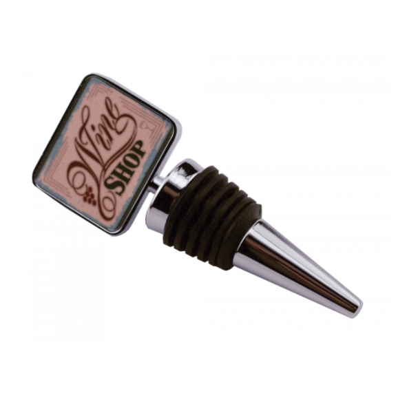 Bottle Stopper With Square Insert - AMS Manufacturing and Printing